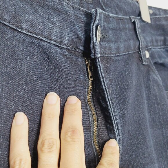 Suko Jeans Women's Dark Wash Cotton Blend Mid-Rise Bootcut Denim Jean Size 14 - Picture 6 of 15